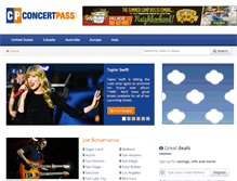 Tablet Screenshot of concertpass.com