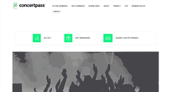 Desktop Screenshot of concertpass.net