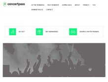 Tablet Screenshot of concertpass.net
